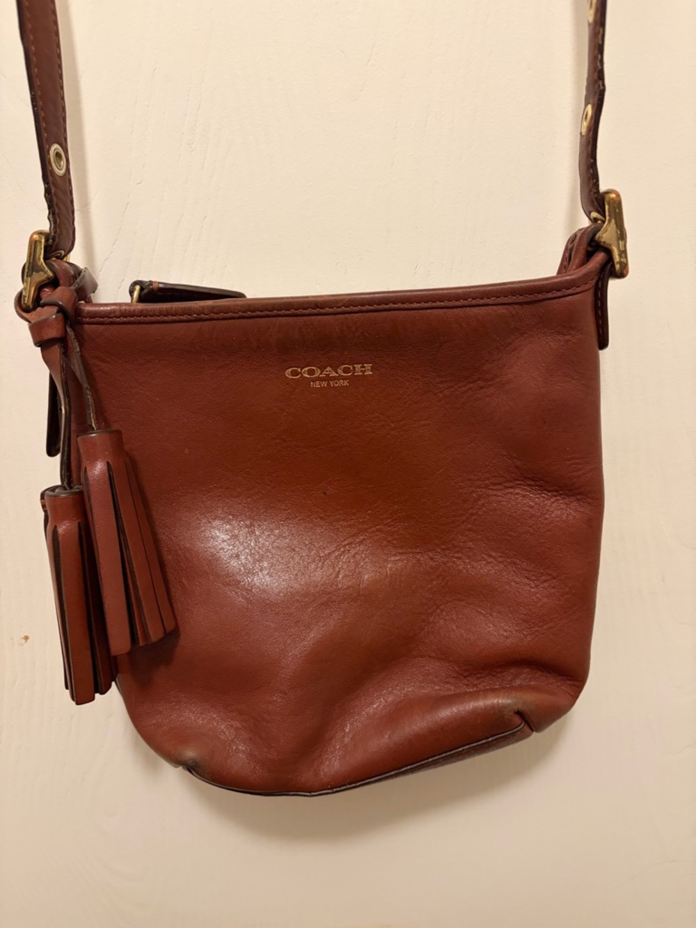Vintage COACH black Ergo shoulder bag and Brown Legacy Crossbody bag. Set of two - Picture 6 of 9